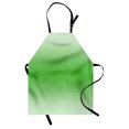 thumbnail image 1 of Ombre Apron Moss Leaf Nature Spring Inspired Vibrant Colored Ombre Design Digital Print Image Artwork, Unisex Kitchen Bib Apron with Adjustable Neck for Cooking Baking Gardening, Green, by Ambesonne, 1 of 3