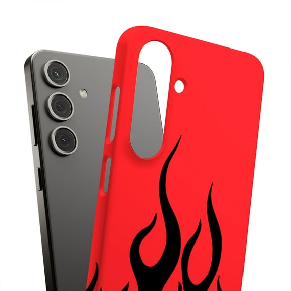 For Samsung Galaxy S22 Plus, Hard Shell, Fire Flames Print, USA