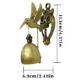 thumbnail image 3 of Cadorn Metal Door Bells - Horse, Elephant & Owl Wind Chime Ornaments, Magnetic Hanging Doorbell with Alloy Craftsmanship, Iron Doorbell Chimes for Porch, Garden, and Home Entrance, 3 of 7