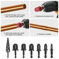 thumbnail image 3 of Uxcell 7Pcs Juego de Brocas de Herramienta de Engrosamiento Set de Reparación de HVAC con Herramienta de Flaring 5 en 1, 1/4" 3/8" 1/2" 5/8" 3/4" 7/8", 3 of 7