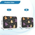 thumbnail image 4 of FORMRS 13"-13.3" Laptop Sleeve Protective Case Soft Carrying Quilted Computer Bag Cover, Black Halloween Ghosts, 4 of 7