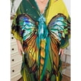 thumbnail image 4 of Edolynsa Caftans for Women Plus Size Swimwear Kaftan Cover up Loose Fit Beachwear Mumu House Dress Nightgown, 4 of 9