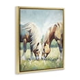 thumbnail image 3 of Stupell Industries Modern Horses Grazing Together Gold Floating Frame Canvas Art, 25 x 31, by Ramona Murdock, 3 of 8