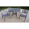 5 Pc Hummingbird Dining Set in Antique Pewter - Mississippi