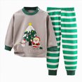 thumbnail image 4 of Gerichy Toddler Boys Girls Christmas Pajamas Dinosaur Jammies Cute Kids Cotton Sleepwear 2Pcs Set 3M-6T, 4 of 4
