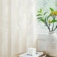 thumbnail image 7 of NICETOWN Lace Sheer Curtain for Livingroom 2 Panels Rod Pocket Butterflies Among Flowers Semi-Sheer Farmhouse Window Treatment Drapes, 52"x96", Linen, 7 of 7