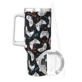 thumbnail image 2 of Pofeuu Game Print 40oz Ice Bully With Handle And Straw Stainless Steel Vacuum Insulated Cup And 2 In 1 Straw Lid, 2 of 8