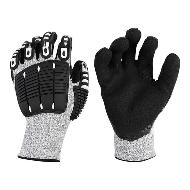Guantes de trabajo pesado, resistentes a la abrasión, protección contra impactos, guantes resistentes a cortes para protección de manos, corte de kusrkot Guantes de trabajo