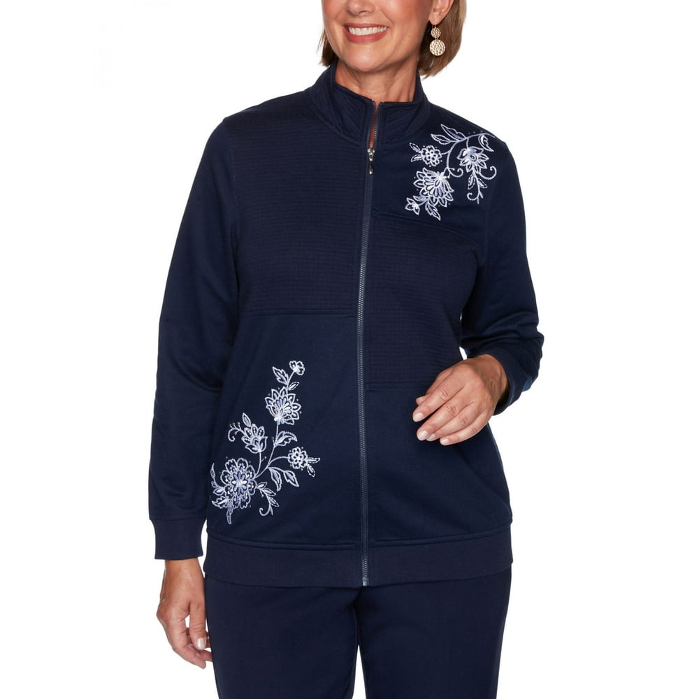 Alfred dunner  alfred dunner womens vacation mode scroll floral quilt