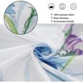 thumbnail image 5 of Floral Shower Curtain, Blue Purple Flowers Butterflies Bathroom Curtains Colorful Rustic Shower Curtains for Bathtub Decor Machine Washable Waterproof Fabric with Hooks, 5 of 6