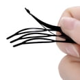 thumbnail image 4 of Pinzas para el cabello HUOGUO con cierre metálico de doble agarre, 24 piezas, negras, 4 of 5