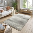 thumbnail image 6 of Pasargad Home Paris Shag Collection Power-Loomed Taupe Grey/Ivory Area Rug- 5' x 7', For Indoor Space and all Age of Group, 6 of 6