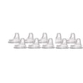 thumbnail image 2 of NUK Baby Botlle Replacement Spouts, Clear Silicone - 10 Pack, 2 of 3