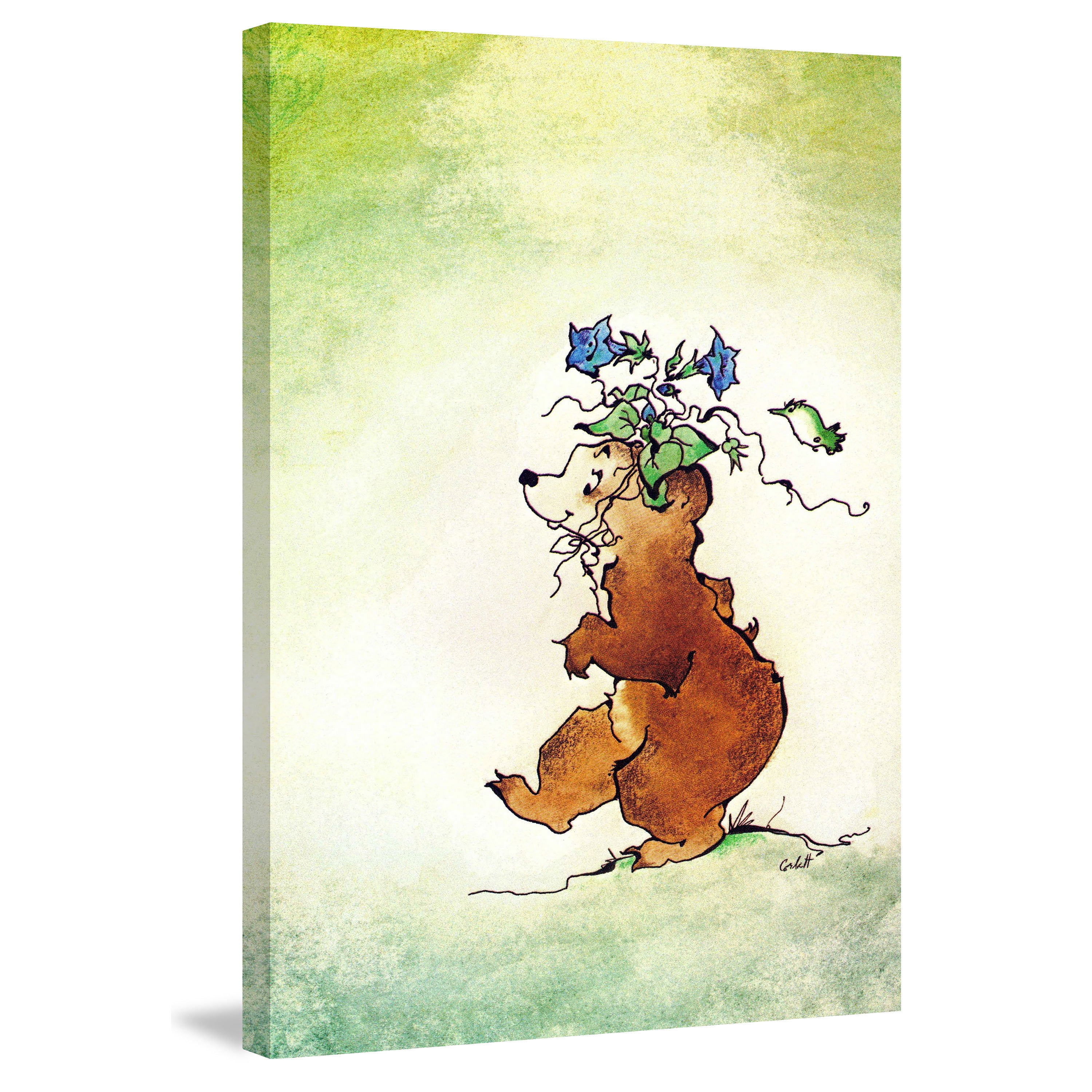 Marmont Hill "Bear" by Curtis Painting Print on Canvas