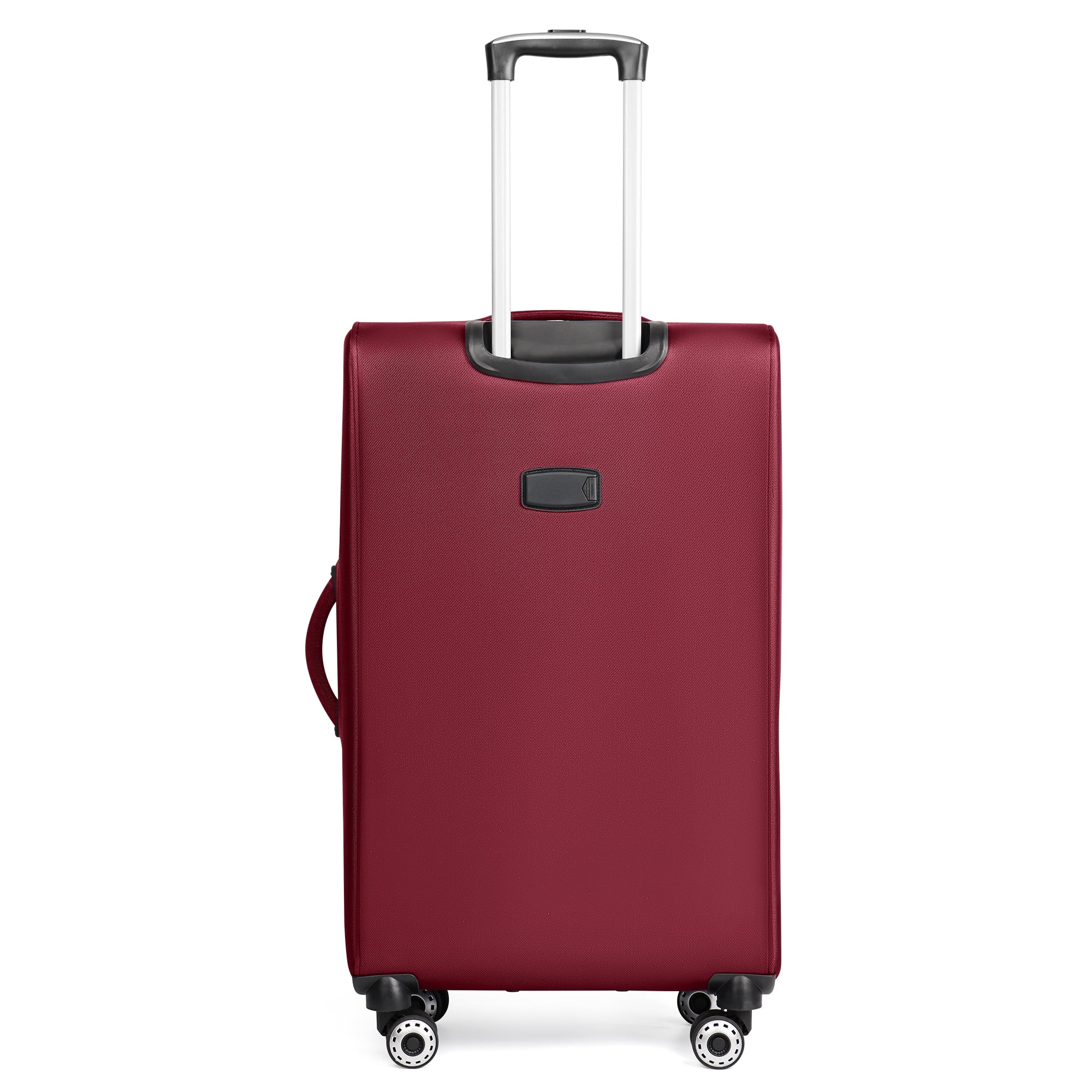 New York Xpress 2-Piece Softside Luggage Set Lightweight Expandable Spinner Suitcase, 20" Carry-on & 28" Checked, Burgundy/Grey, WD8815