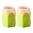 thumbnail image 6 of Sylvtty 2 Pcs Pencil Head Shape Pen Holder Desktop Pen Storage Box Multi-functional Makeup Brush Organizer for Classroom Home Office Supplies, 6 of 7