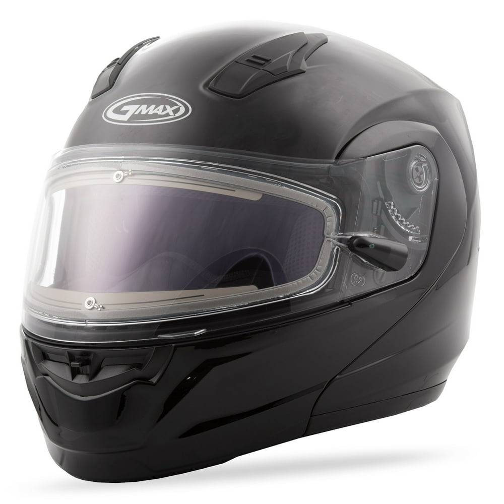 Gmax Md-04 Modular Snow Helmet W Heated Electric Shield Matte Black 