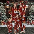 thumbnail image 2 of Penkiiy Matching Christmas Onesie Pajamas for Family, Hooded One Piece Vacation PJs, Cute Printed Holiday Loungewear M Multicolor, 2 of 6