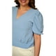 thumbnail image 3 of Blusa con abertura posterior Roman Fashion Talla extra modelo 0402 Azul 42, 3 of 5