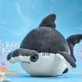 thumbnail image 2 of Chubby Smooth Hammerhead Shark Plush Toy, Fat Hammerhead Shark Stuffed Animals Toy, Soft Plush Shark Plushie, 2 of 7