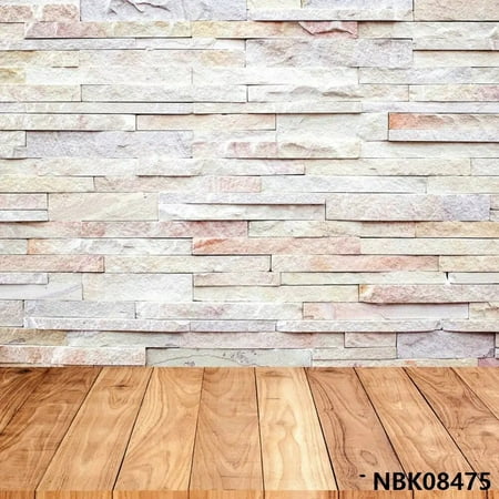 Image of Brick Wall Wooden Floor Grunge Portrait Photography Backdrops For Doll Pet Vinyl Photo Backgrounds For Photo Studio Prop