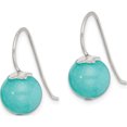 thumbnail image 2 of Sterling Silver Blue Quartz 10mm Shepherd Hook Earrings (24.5 X 10.5) Made In Thailand qe13111, 2 of 5