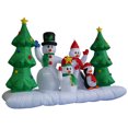 thumbnail image 3 of Impact Lighted Snowman Family Yard Inflatable, 36", 3 of 5