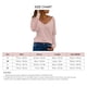 thumbnail image 1 of Top De Manga Larga, Camiseta Suelta De Malla Transparente Para Mujer Con Cuello En V Para Exteriores Para Uso Diario, 1 of 5