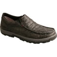 thumbnail image 2 of Twisted X Slip-On Men's Driving Mocs with CellStretch, Black & Grey, 7 W, 2 of 4