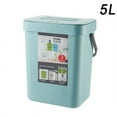 thumbnail image 2 of AMERTEER Kitchen Hanging Type Trash Can Home Bedroom Bathroom Wall-Mounted Plastic Square Garbage Can, 2 of 2