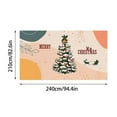 thumbnail image 3 of Kezqiaxn Outdoor Christmas Decorations, 240x210cm Christmas Garage Door Cover, Merry Christmas Backdrops for Photography Xmas Tree Christmas Garage Banner Hanging Cloth Party Decoration, 3 of 5