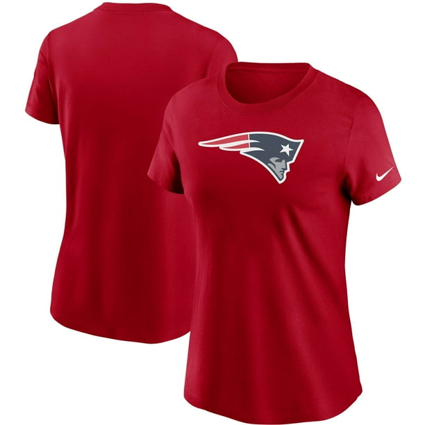 New England Patriots Nike Women S Logo Essential T Shirt Red Walmart Com Walmart Com