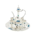 thumbnail image 4 of Juego de utensilios para beber vino perfecl dispensador de vino decorativo 6 tazas 1 bandeja de almacenamiento, 4 of 7