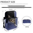 thumbnail image 6 of FUIALDOLG Peeking Tabby Cat Design Cell Phone Bag Case Stretch Polyester Crossbody Bag for Women, Lightweight Portable Crossbody Purse, 6 of 8