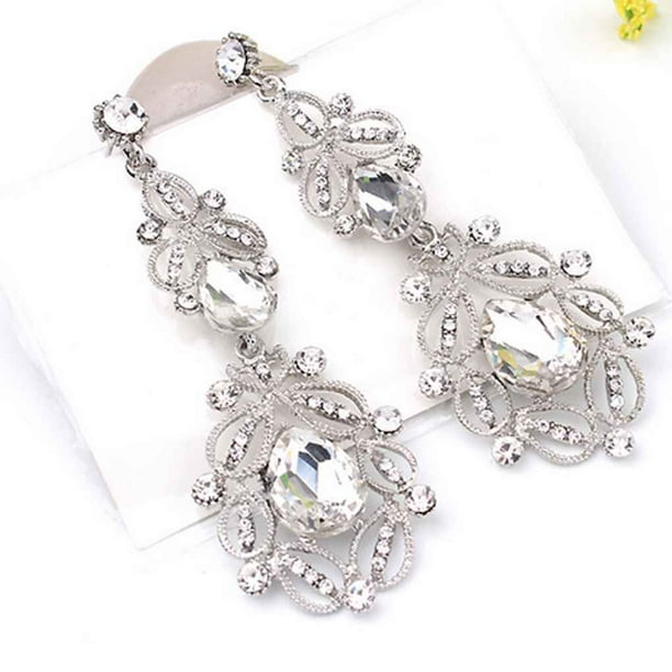 Drop earrings for bride shop