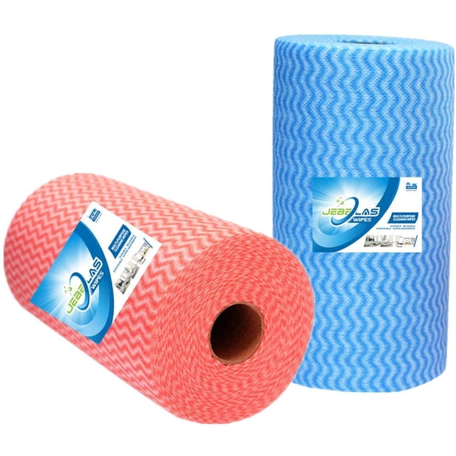 Lingette de Nettoyage Réutilisable, Serviettes Ménagères et de Cuisine, Chiffon de Nettoyage Jetable, Chiffon à Vaisselle Serviettes à Vaisselle Guenilles à Vaisselle Essuie-Tout de Cuisine Réutilisables, Serviettes de Lavage 2 Rouleaux de 200 Feuilles