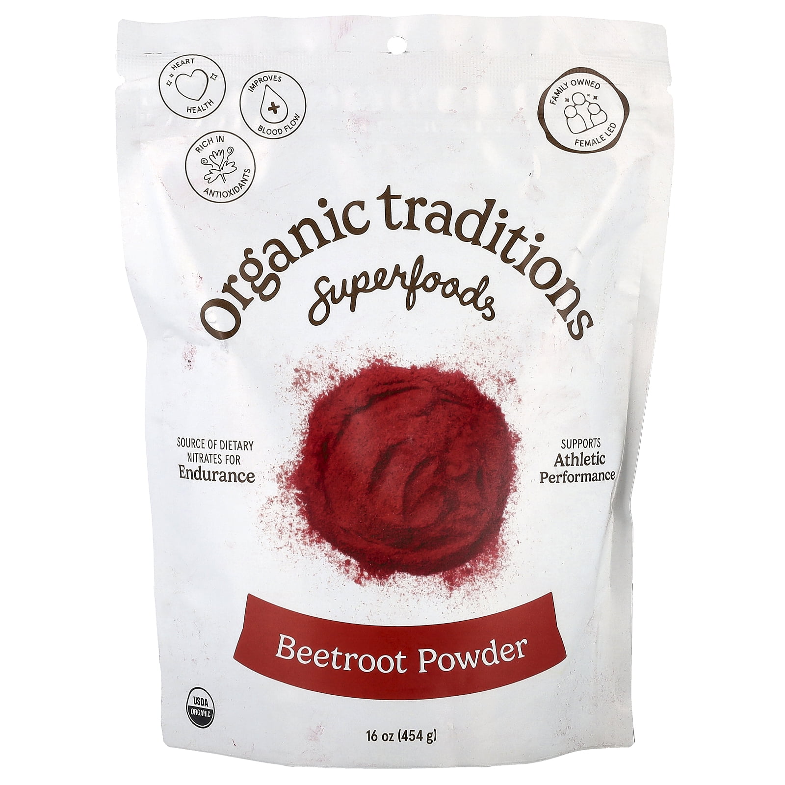 Organic Traditions Superfoods, Beetroot Powder, 16 oz (454 g)