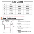 thumbnail image 3 of Pompotops Mode Femme Grande Taille Dégradé Couleur T-shirt à Manches Courtes Col en V, 3 of 7