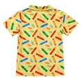 thumbnail image 2 of IBTOM CASTLE Back to School Shirts for Boys First Day of School T-shirt Toddler Kids Short Sleeve Print Summer Casual Tops Clothes 6-7 Years Yellow - Pencil, 2 of 8