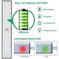 thumbnail image 3 of LED under cabinet lighting, wardrobe lights motion sensor lights rechargeable cabinet lights wireless LED kitchen cabinets (3 pack), 3 of 4