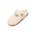 03#White, variant on Women's Soft Curly Plush Warm Lined Mule Slippers Cute Handmade Floral Ornament Adjustable Top Band Cushioned Anti Skid Winter Bedroom Footwear For Women