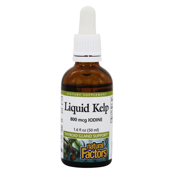 Natural Factors Liquid Kelp 800 mcg 1.6 fl oz Liquid