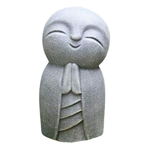 YWMJZEU Jizo Statue Little Jizo Monks Smiling Buddha for Your Home Yard Lawn Desk Garden