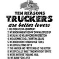 thumbnail image 2 of CafePress - 10 Reasons Truckers Better Lovers Throw Blanket - Soft Fleece Throw Blanket, 50"x60" for All Ages, 2 of 2