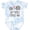 Tie Dye Blue, variant on Inktastic My Nan Loves Me Grandchild Boys or Girls Baby Bodysuit