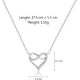 thumbnail image 4 of S925 Sterling Silver Heart Necklace for Women Dainty 14k Gold Plated CZ Infinity Love Heart Opal North Star Pendant Choker Necklaces Trendy Chain Jewelry Birthday Gifts for Mom to Daughter, 4 of 12