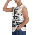 thumbnail image 3 of Balery Vintage Cactus Pickup Camisetas sin mangas para hombre, absorbe la humedad y protege contra el mal olor.-Large, 3 of 7