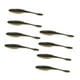 thumbnail image 3 of 8 piezas de señuelos de pesca artificiales suaves y prácticos con gusanos de pesca Oro negro, 3 of 9