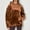 #A220 Coffee, variant on CaiJunJia Velvet Hoodies for Women Loose Long Sleeve Hooded Sweatshirts Hoodie With Kangaroo Pocket,Sizes S-2XL
