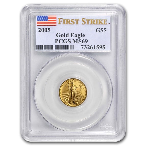 2005 1/10 oz American Gold Eagle MS-69 PCGS